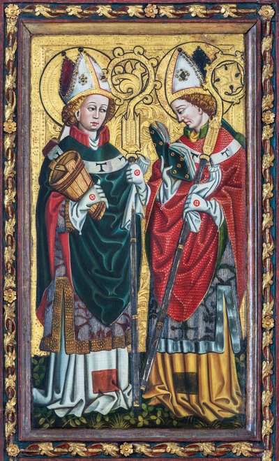 Saint Rupert (with the salt barrel) and Another Bishop by Unbekannt Unbekannt